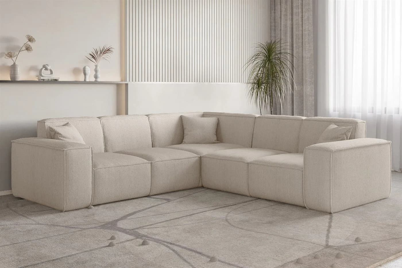 Fun Möbel Ecksofa CELES PREMIUM in Stoff Scala, Universal - Bild 2