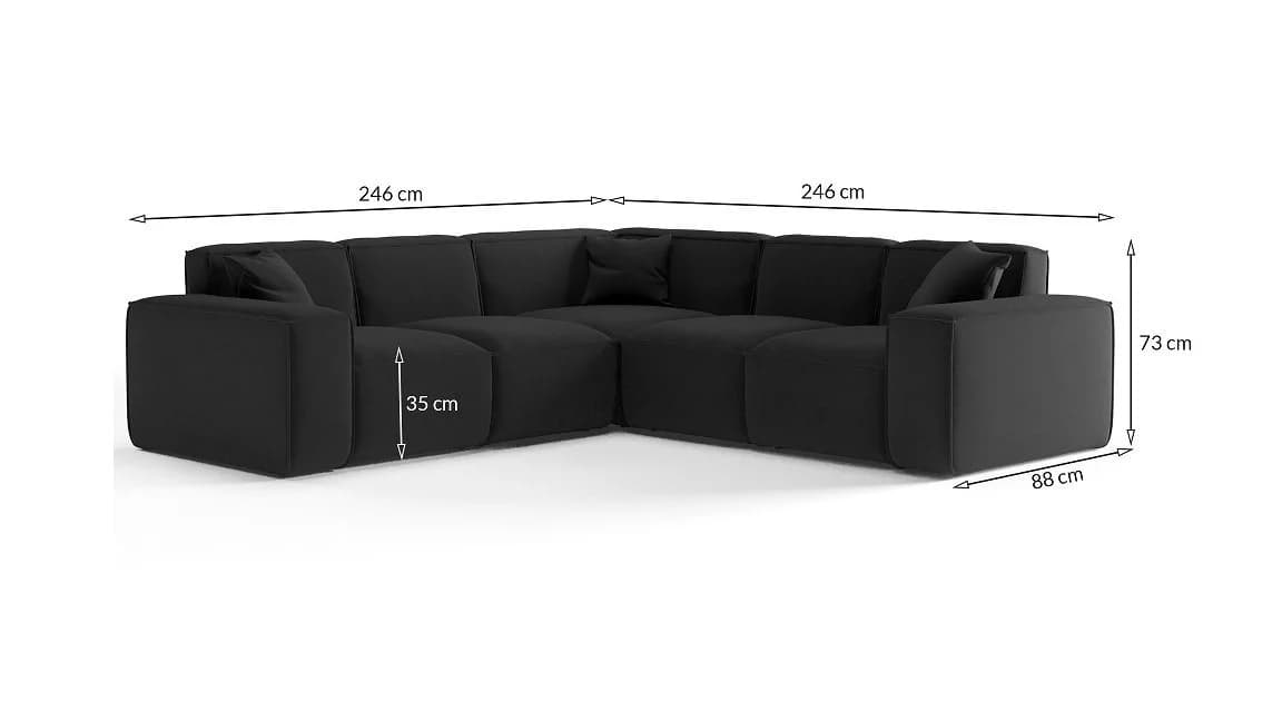 Fun Möbel Ecksofa CELES PREMIUM in Stoff Scala, Universal - Bild 3