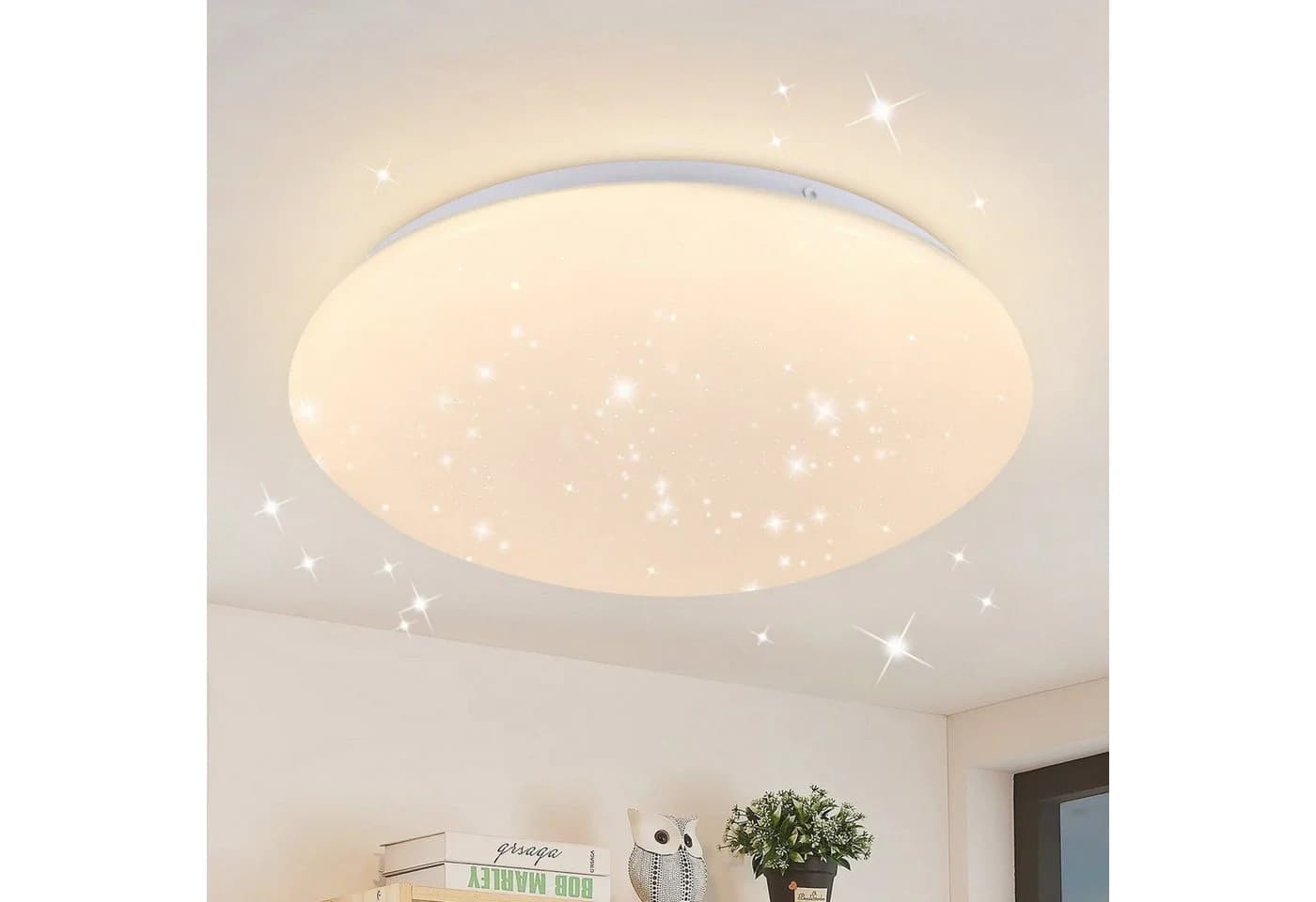 Nettlife LED Deckenleuchte Sternenhimmel 18W 3000K Ø30cm Rund - Bild 2