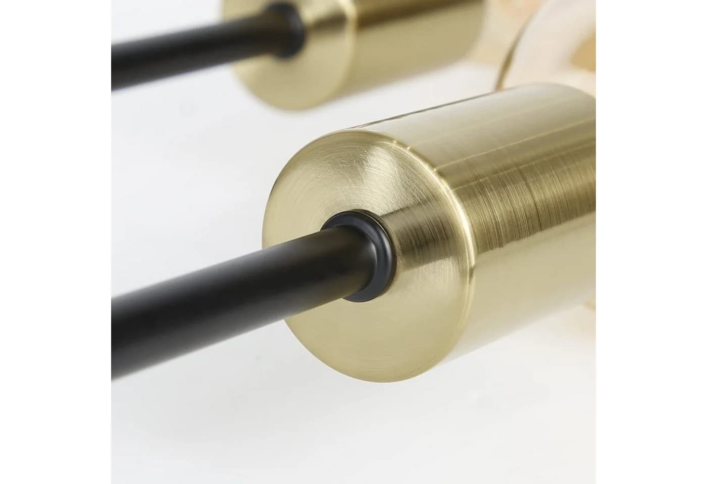 Nettlife Tischleuchte Schwarz-Gold E27 mit Kippschalter LED wechselbar - Bild 5