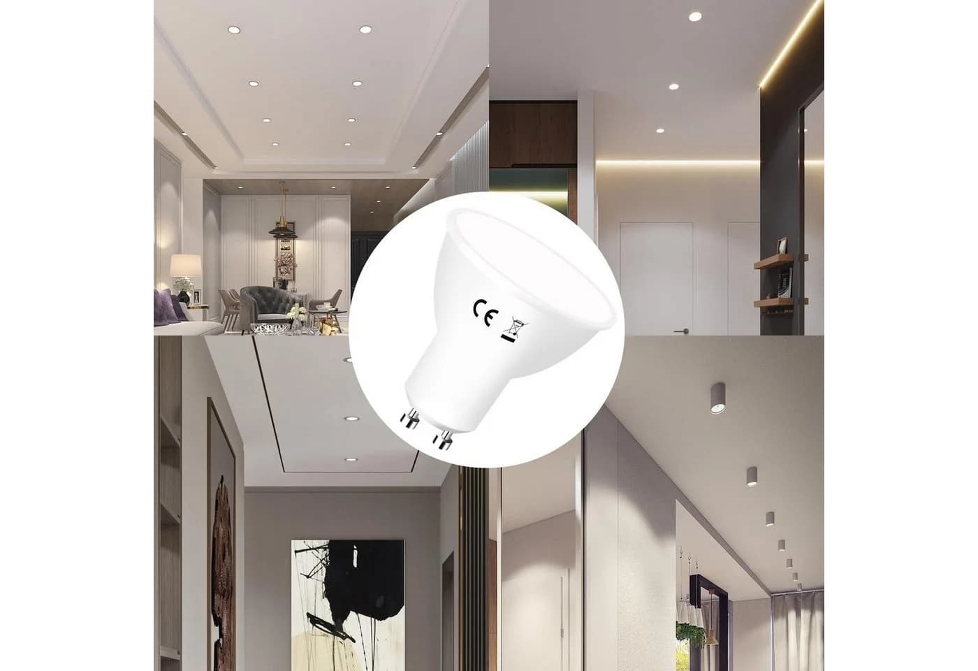 ZMH LED-Leuchtmittel 6W Energiesparlampe GU10 Kaltweiß - Bild 5