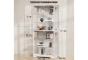 BROTTAR Vitrine aus Glas weiß mit LED-Beleuchtung Bild 3