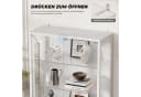 BROTTAR Vitrine aus Glas weiß mit LED-Beleuchtung Bild 4