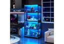 BROTTAR Glasvitrine mit LED 4 Ebenen Sensorsystem schwarz Bild 1