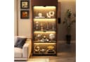 BROTTAR Glasvitrine mit LED 4 Ebenen Sensorsystem schwarz Bild 2