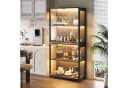 BROTTAR Glasvitrine mit LED 4 Ebenen Sensorsystem schwarz Bild 3