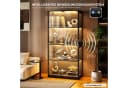 BROTTAR Glasvitrine mit LED 4 Ebenen Sensorsystem schwarz Bild 5