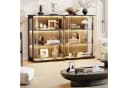 BROTTAR Glasvitrine Rund 4 Ebenen LED mit Sensor schwarz Bild 1
