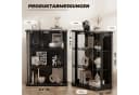 BROTTAR Glasvitrine Rund 4 Ebenen LED mit Sensor schwarz Bild 3