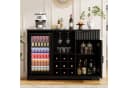 BROTTAR Barschrank mit Kühlschrank Riffeldesign Bild 1