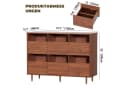 BROTTAR Sideboard Plattenspielerschrank Braun Mid-Century Design Bild 4