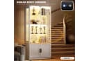 BROTTAR Glasvitrine 4 Ebenen mit LED-Beleuchtung und Bewegungssensor Bild 5