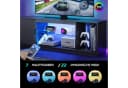 Bestier TV-Schrank Lowboard mit RGB-LED Leuchten Schwarze Kohlefaser Bild 1