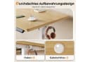 DEVAISE Höhenverstellbarer Schreibtisch 120x60 cm Eiche Bild 5