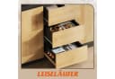 WLIVE Sideboard Kommode 3 Schubladen 1 Tür Weiß Bild 4