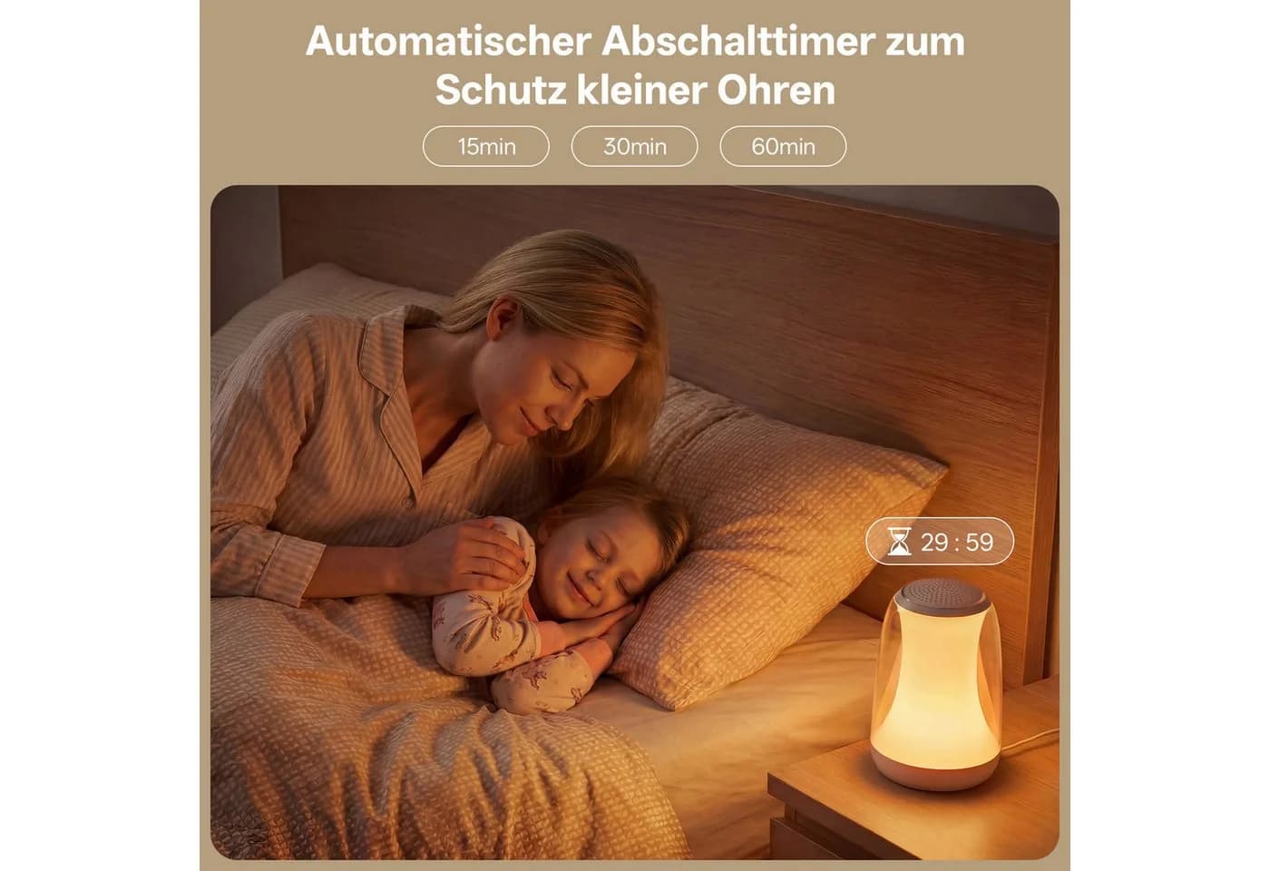 Novostella LED Nachtlicht mit RGB, 27 Geräuschen & Timer - Bild 4