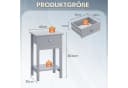 WLIVE Beistelltisch 2er-Set Eiche-Dekor Schublade Ablage Bild 1