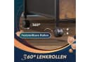 DEVAISE Aktenschrank Rollcontainer mit 2 Schubladen Holzoptik & Metallrahmen Bild 5