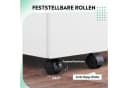 DEVAISE Rollcontainer Schubladenschrank 3 Schubladen Weiß Bild 5