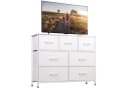 WLIVE Kommode 7 Stoffschubladen Stahlrahmen Holzplatte 100cm Bild 2