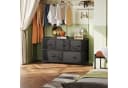 WLIVE Kommode Stauraumschrank 5 Stoffschubladen Stahlrahmen Holzplatte Bild 1