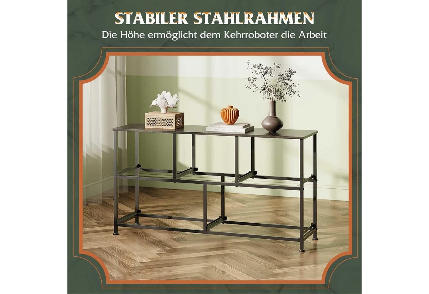 WLIVE Kommode Stauraumschrank 5 Stoffschubladen Stahlrahmen Holzplatte - Bild 4