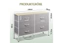 WLIVE Kommode mit 5 Stoffschubladen, Stabiler Stahlrahmen, 100x30x68 cm Bild 3