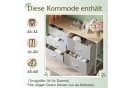 WLIVE Kommode mit 5 Stoffschubladen, Stabiler Stahlrahmen, 100x30x68 cm Bild 4