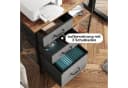 DEVAISE Rollcontainer mit 3 Schubladen & 2 Ablagen, Mobiler Aktenschrank (Druckertisch für DIN A4/Legal/Letter, Breit 75cm) Schubladenschrank auf Rollen für Büro & Home Office Bild 3