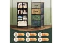 WLIVE Kommode 4 Schubladen 40x30x98 cm Metallrahmen Bild 4