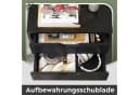 DEVAISE Rollcontainer 5 Schubladen & Tür Weiß/Schwarz Holzwerkstoff Bild 3