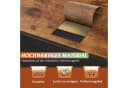 WLIVE Nachttisch mit 2 Stoffschubladen, 40x30x63 cm, Braun/Schwarz/Weiß Bild 1