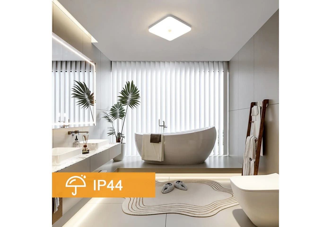 Riserva LED Deckenleuchte 36W mit Bewegungsmelder Weiß - Bild 5