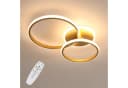Riserva LED Deckenleuchte Ringe Gold Dimmbar Fernbedienung Bild 2