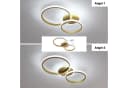 Riserva LED Deckenleuchte Ringe Gold Dimmbar Fernbedienung Bild 3
