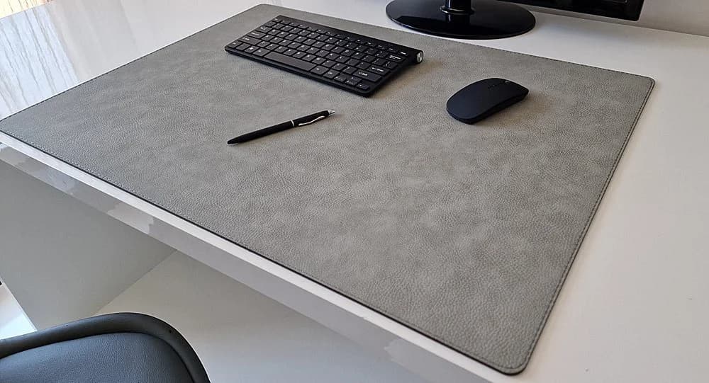 Profi Mats Schreibtischunterlage Just Kunstleder Grau - Bild 4