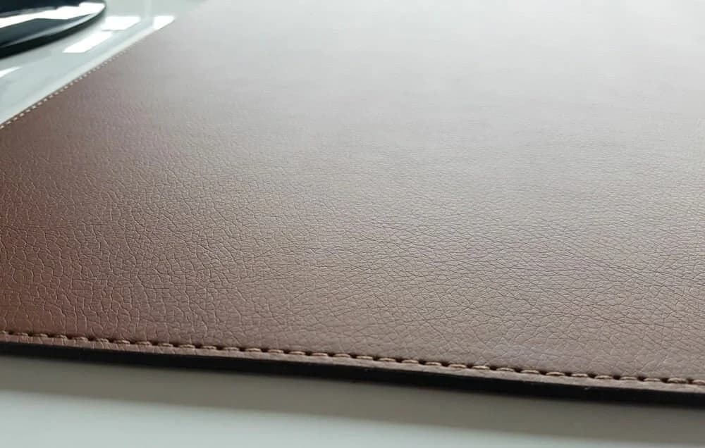 Profi Mats Schreibtischunterlage Kunstleder Braun 70x50