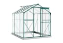 Thanaddo Gewächshaus Aluminium 4,8m² Grün/Silber Bild 2