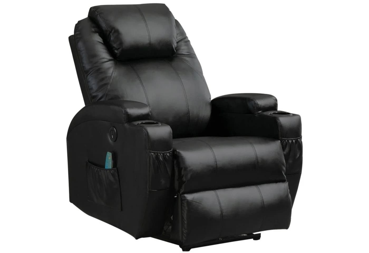 Thanaddo Massagesessel Relaxsessel Schwarz mit Liegefunktion - Bild 2
