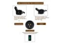 Thanaddo Massagesessel Relaxsessel Schwarz mit Liegefunktion Bild 5
