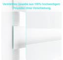 OUBO Doppelrollo Weiß Klämmträger Ohne Bohren Bild 1
