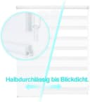 OUBO Doppelrollo Weiß Klämmträger Ohne Bohren Bild 4