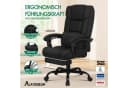 ALFORDSON Bürostuhl Schwarz mit Fußstütze Bild 1
