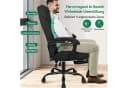 ALFORDSON Bürostuhl Schwarz mit Fußstütze Bild 3
