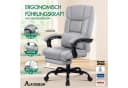 Ergonomischer Bürostuhl in Grau aus Stahl und Chrom Bild 1