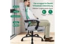 Ergonomischer Bürostuhl in Grau aus Stahl und Chrom Bild 3
