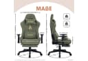 symino Gaming-Stuhl Premium Alcantara Stoff Grün Ergonomisch Serie MP Bild 1