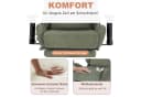 symino Gaming-Stuhl Premium Alcantara Stoff Grün Ergonomisch Serie MP Bild 3