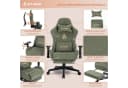 symino Gaming-Stuhl Premium Alcantara Stoff Grün Ergonomisch Serie MP Bild 4