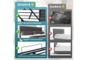 TavilaEcon Boxspringbett Polsterbett Grau Massivholz Bild 5